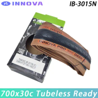 INNOVA IB-3015N 700x30c TLR Brown Sidewall Tubeless Ready Folding Tire for Road Gravel Bike Touring Bicycle Cycling Parts