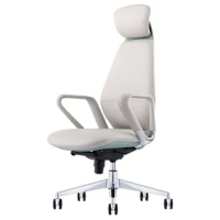 Ergonomic Chair Computer Chair Home Light Luxury Boss Chair Long Sitting Comfortable Back Seat Leather Office Chair Turn