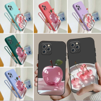 Sarung Telefon, Corak Reka Bentuk Baharu, Pelindung Silikon, Licin dan Kalis Kejutan, Sarung Lanyard