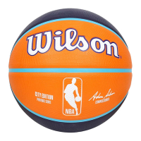 WILSON NBA城市系列-太陽-橡膠籃球 7號籃球-訓練 室外 室內 WZ4024224XB7 橘丈青白藍