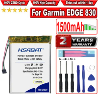 HSABAT 1500mAh 361-00121-00 Battery for Garmin Edge 830 Edge 530 GPS Repair Replacement Part Batteries