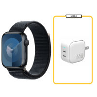 Apple Watch S9 41mm GPS 午夜色 魔鬼氈錶環＋充電頭