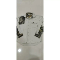 12HUTERเสื้อล่าสัตว์ผู้ชาย ขนาดLรอบอก 50-52  นิ้ว  Mossy Oak Shirt Mens  Shooting Camo Hunting  สีคร