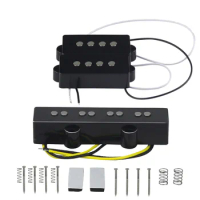 NEW Set of Open Alnico 5 PB Bass Pickup &amp; JB Bass Bridge Pickup for 4 String Bass Parts