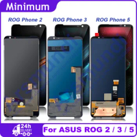 Original AMOLED For ASUS ROG Phone 2 ZS660KL LCD Display Touch Screen For ASUS ROG Phone 3 ZS661KS / Phone 5 ZS673KS