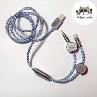Reckyn Studio Dual Cable USB A to Type C Dual Plug 8k Polling Rate Compatible for Magnetic/Mechanica