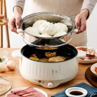 Electric Cooking Pot, Household Hot Pot, Integrated Pot, Electric Hot Pot, Multifunctional Rice Fryer, Small Size