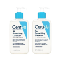 CeraVe SA Smoothing Cleanser 236ml – Exfoliating Face & Body Wash สําหรับผิวหยาบเป็นหลุมเป็นบ่อ