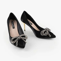Sepatu High Heels Pesta Tinggi 9cm Penelope 35 BLACK