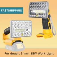 18W Dewalt Light Powered by Dewalt 20V Max Lithium-ion Batteries 2000LM Flashlight Spotlight DCB182 DCB200
