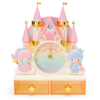 【震撼精品百貨】Little Twin Stars KiKi&LaLa 雙子星小天使~雙星仙子夢幻城堡造型桌上型擺飾時鐘