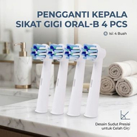 SEAGO Pengganti Kepala Sikat Gigi Elektrik Oral-B 4 PCS - YE-50A Putih