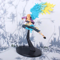 15CM New Anime ONE PIECE luffy Zoro Sanji Marco Undead bird Phoenix PVC Action figure Model toys doll car Ornaments fans gifts
