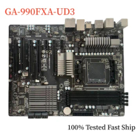 For Gigabyte GA-990FXA-UD3 Motherboard 990FX 32GB Socket AM3+ DDR3 ATX Mainboard 100% Tested Fast Ship