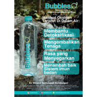 【Hot sales】BUBBLES O2 (800mlx12) (OXYGENATED MINERAL WATER) AIR MINERAL BEROKSIGEN SEMULAJADI PERTAM