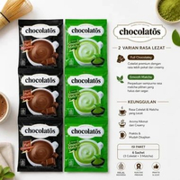 Instant Drink Chocolatos Minuman Bubuk Renceng ( Isi 10 Sachet ) Matcha Latte, Creamy Chocolatey, Fu