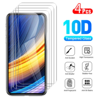 4pcs For Xiaomi Poco X3 NFC screen protector pocophone X3pro Clear protective Glass X 3pro X3nfc Full cover tempered glass