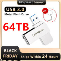 Lenovo USB Flash Drive USB 3.0อินเทอร์เฟซความจุจริง64TB 16TB ไดรฟ์ปากกาความเร็วสูง Pendrive 2TB ปรับแต่งโลโก้สำหรับ Ps4/Ps5