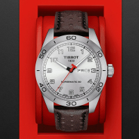 TISSOT天梭 官方授權 PRS516 經典賽車機械腕錶 禮物推薦 畢業禮物 42mm/T1314301603200