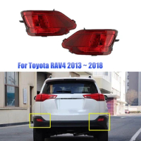 2PCS Rear Bumper Light Reflector Housing 814800R020 814900R010 Parts Accessories For Toyota RAV4 2013-2018 Side Turn Signal Lamp
