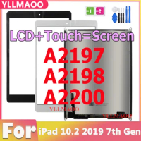 New LCD For iPad 7 10.2 2019 7th Gen A2197 A2198 A2200 LCD Touch Screen Glass Display Panel Replacement Repair Parts