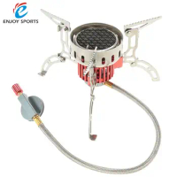 Mini Ultralight Outdoor Stove Infrared Camping Stove Portable Furnace Collapsible Windproof Gas Stove for Cookout Picnic