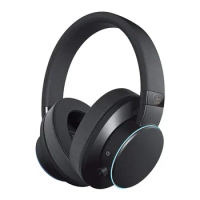 Creative SXFI AIR Bluetooth and USB Headphones with Super X-Fi Audio Holography, 50mm Drivers, microSD Card, Touch Controls and