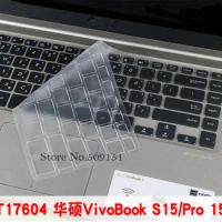 Clear TPU 15.6 inch Keyboard protector skin Cover For Asus vivobook S15 X510 X510UQ X510UA X510UR X510UF X510U S5100UA S510U 15"
