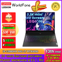 Lenovo Legion Y9000K 2023 Esports Laptop i9-13980HX 64G 2T RTX4090 3.2k Mini LED Screen 16-inch 165Hz Game Notebook