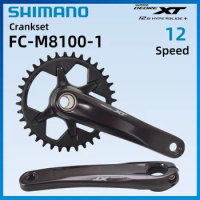 SHIMANO DEORE XT M8100 170mm 36T MTB Crankset 1x12 Speed Bicycle Crankset Chainwheel With MT800 Bottom Bracket