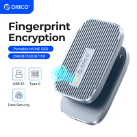ORICO External SSD Fingerprint Encryption 256GB 512GB 1TB Portable SSD USB 3.1 Type C External Solid State Drive