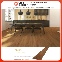 Vinyl Lantai Dreamfloor Flooring Plank Motif Kayu Tebal 2mm