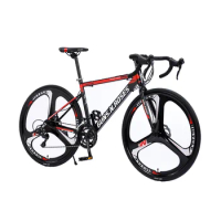 Custom aluminum alloy wheel roadbike rigid fork aluminum alloy frame racing cycle road bicycle for men