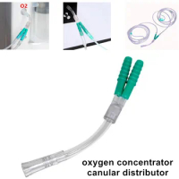 3pcs Oxygen Concentrator T Distributor Dispenser Three Way Connector Oxygen Generator Canular Tube Dsitributor