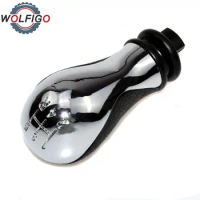 WOLFIGO Black &amp; Silver 5 Speed Gear Shift Knob for Citroen Saxo Xsara Xantia Picasso New