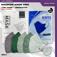 Masker KN95 PRO Y&B CARE 4Ply Isi 10Pcs Mix Warna Greentea 95PRO KN 95