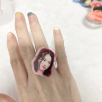 Cincin Resin Buatan Tangan, Boleh Diputar, Reka Bentuk 4eve, Aheye