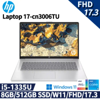 HP 17-cn3006TU 星河銀(i5-1335U/8GB/512GB SSD/W11/FHD/17.3)