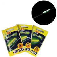 20Pcs Night Fishing Float Luminous Fluorescent Tip Light Holder Effect Fishing Tackle Accessory Lure Light Sticks Clip-On Rod
