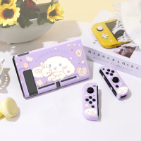 Cute Cinnamon Dog Protective Case for Switch Oled, Soft TPU Slim Cover for Nintendo Switch Console,NS Game Accessorie
