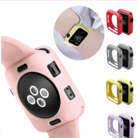 Candy Soft Silicone Case for Apple Watch 5 4 3 2 1 Cover Screen Protection Shell for IWatch 4 5 40MM 44MM 42MM 38MM Watch Bumper