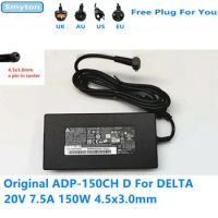 Original AC Adapter Charger For MSI GF76 GF66 UC11 Delta ADP-150CH D 20V 7.5A 150W 4.5x3.0mm Laptop Charger Power Supply