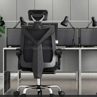Black and white computer chair home comfortable ergonomic chair gaming chair gaming chair swivel chair chair backrest office