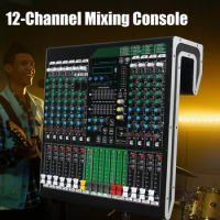 Leicozic 12 Channel Mixer Audio Professional Mixing Consola De Audio DJ Mixer Equalizer Audio Mesa De Som Digital Sound System