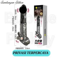 Alat bantu pria Sarung Kesehatan Pria Condomm Meleon Bergetar Bahan Silikon Lembut Bisa Dicuci - A n