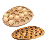 Wood Deviled Egg Tray Reversible Wood Deviled Egg Tray Wood Egg Tray Platter Egg Holder Deviled Egg Container Wood Egg Tray