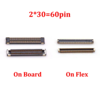 5Pcs 60 Pin LCD Screen Display Flex FPC Connector Plug On Board For Huawei P20Pro Mate20Pro MATE20RS Mate 20Pro 20RS P20 Pro