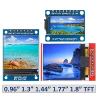 Màn Hình Hiển Thị TFT 0.96/1.3/1.44/1.77/1.8 Inch IPS 7P SPI HD 65K Full màn Hình Màu LCD Module ST7735 Ổ IC 80*160 (Không OLED) cho Arduino