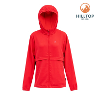 HILLTOP山頂鳥 超輕量三倍快乾冷黑外套 女款 紅｜PS02XFF5ECH0