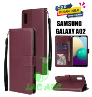 DOMPET HP UNTUK SAMSUNG GALAXY A02 NEW LEATHER FLIP WALLET CASE UNTUK SAMSUNG GALAXY A02 NEW